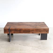 Make a modern coffee table that multitasks! Large Modern Reclaimed Wood Coffee Table What We Make