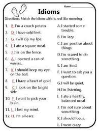 Idioms Worksheet Meaning Of Idioms Idioms Practice What Idioms Mean Idiom 2 In 2020 Idioms And Phrases English Vocabulary Words Learn English Words