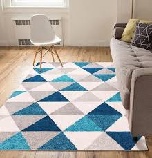 2901 Blue Gray Geometric Design Contemporary Area Rugs Blue Gray Area Rug Contemporary Area Rugs Blue Rug