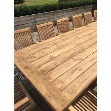 Making a coffee table out of recycled pallet wood by tweakwood. Extra Large 4m Reclaimed Teak Rectangular Garden Dining Table