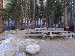 Very quiet as most people are serious campers and many are there only for one night preparing for the ascent of mt. Whitney Portal Inyo National Forest Recreation Gov
