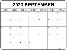 55 Styles Of Free Printable September 2020 Pages Hundreds Of Free Printable Calendars In 2020 Monthly Calendar Printable Calendar Printables Free Printable Calendar