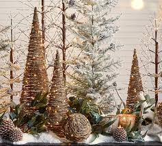 Our Favorite Holiday Decorating Ideas Pottery Barn Christmas Table Centerpieces Pottery Barn Christmas Natural Christmas Decor