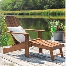 Birch Lane Heritage Delatorre Wood Adirondack Chair With Ottoman Wood Adirondack Chairs Adirondack Chair Wood Chair Design