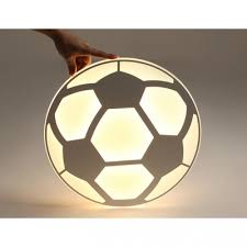 480 x 360 jpeg 74 кб. Soccer Patterned Led Light Ceiling Light Fixture In White For Children Bedroom Beautifulhalo Com