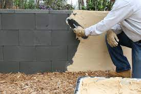 You Don T Need Mortar To Build A Wall As Long As You Have Quikrete Concrete Block Walls Cinder Block Walls Concrete Blocks