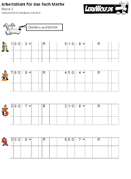 Beachte dabei die endungen von den possessivpronomen im akkusativ und dativ. Ubungen Mathe Klasse 3 Kostenlos Zum Download Lernwolf De