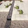 Cobblestone swale for landscaping drainage in durango. 1