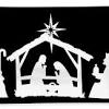 Stained glass nativity scene coloring pages. 1