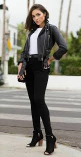 Women S Girls 100 Real Soft Lambskin Leather Cropped Etsy In 2020 Jacket Outfit Women Biker Jacket Outfit Women Comfy Fall Outfits