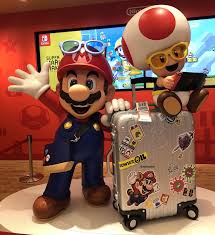 Mario And Toad Statues At A Special Nintendo Check In Station At Narita Airport Japan Toad Mario Bros Mario And Luigi Super Mario