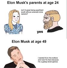 Elon reeve musk was born on june 28, 1971, in pretoria, south africa. Elon Musk S Parents At Age 24 Vs Elon Musk At Age 49 Meme Ahseeit