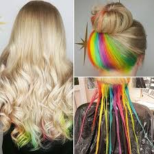 Hidden Rainbow I Used All Pulpriothair And Brazilianbondbuilder To Lighten To Keep Her Hair Long And Strong Hair Styles Rainbow Hair Color Long Hair Styles