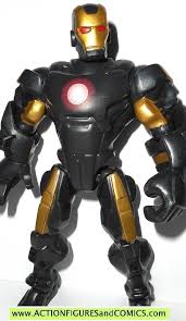 Black And Gold Iron Man Action Figure Marvel Super Hero Mashers Iron Man Now Era Universe Gold Black Superhero Iron Man Marvel Superheroes