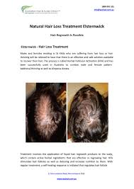 The most common type of hair loss in women is called female pattern hair loss, or fphl. Natural Hair Loss Treatment Elsternwick By Australian Hair Scalp Clinic Issuu