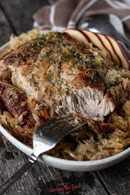 Pork And Sauerkraut Oven Roasted Recipe - Savoring The Good®