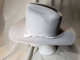 Vintage Dynafelt Gray Fur Felt Western Men S Cowboy Hat Size 6 7 8 55 Cm Mens Cowboy Hats Cowboy Hats Gray Fur