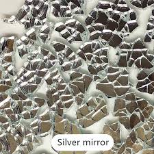 Mirror Tempered Broken Glass Mosaic