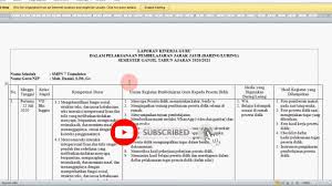 Contoh rpp daring kelas 2 semester 1 sd mi. Contoh Laporan Kinerja Guru 2021 Laporan Pembelajaran Jarak Jauh Pjj Luring Youtube