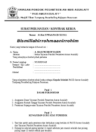 Contoh surat perjanjian kontrak kerja guru paud. Contoh Surat Perjanjian Kontrak Kerja Guru Paud Format Microsoft Word