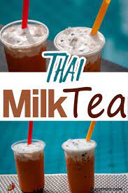 Thai Milk Tea Cha Yen Thai Milk Tea With Boba Recipe Milk Tea Recipes Thai Milk Tea Milk Tea