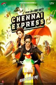Shah Rukh Khan And Deepika Padukone In The Poster Of Bollywood Movie Chennai Express Chennai Express Bollywood Movies Bollywood Posters