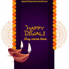 Create and share with your friends and family! Happy Diwali Greeting Card With Name