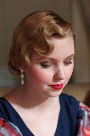 Perfect Fingerwaves Perfect Make Up Johanna Is As Always Perfect In This 30s Style Vintage Hairstyles Retro Hairstyles Hair Styles