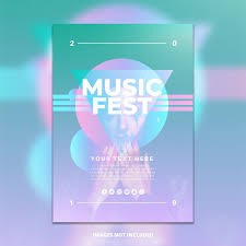 Create amazing flyer for your next dj, party, hip hop, electro, edm or club event with this free psd flyer template! Gradient Music Festival Poster Template Free Psd Psd Free Psd Resources