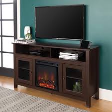 Shop for farmhouse tv stands in tv stands & entertainment centers. Amazon Com Walker Edison Glenwood Rustic Farmhouse Glass Door Highboy Fireplace Tv Stand For Tvs Up To 65 Inches 58 Inch Espresso Furniture Decor