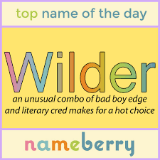 Ten Years Ago 37 Newborn Boys Were Named Wilder But Last Year 337 Were Nine Times As Many Baby Girl Names Cool Baby Names Two Syllable Boy Names