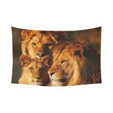 #polyvore #home #home decor #wall art #safari home decor #canvas wall art #safari wall art #zebra wall art. Safari Home Decor African Art Wildlife Tapestry Three Lions Close Together Forest Sunset Tapestry 80x60inch 150x200cm Buy At A Low Prices On Joom E Commerce Platform