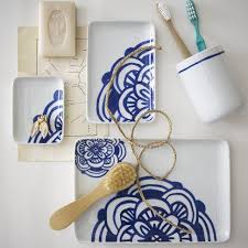 Maybe you would like to learn more about one of these? Blue White Bath Accessories West Elm