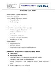 Cod cor agent vanzari 332203. Fisa Postului Reprezentant Vanzari