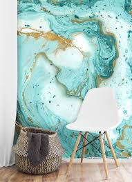 Top Wallpaper Trends For Spring 2017 Mural Wallpaper Teal Wallpaper Wallpaper Living Room