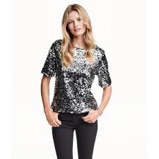 H M Sequined Blouse New Years Eve Outfits Fashion Clothes Women Fashion