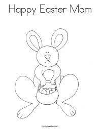 Coloring pages for kids are the perfect quiet activity for a spring afternoon or you can look beyond the crayon and make these coloring sheets the canvas for a work of kid art! Happy Easter Mom Coloring Page Twisty Noodle