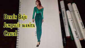 Kaos kaos label profesi rp. Desain Baju Jumpsuit Wanita Casual Youtube