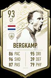 Bergkamp (born 10 may 1969) is a dutch footballer who plays as a centre forward for british club arsenal. Dennis Bergkamp Fifa 21 Icon Player