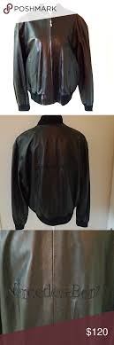 Hugo Boss Mercedes Benz Motorsport Leather Jacket Black Leather Bomber Jacket Leather Jacket Leather Bomber Jacket