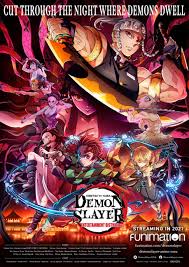 Watch and download demon slayer: Funimation To Stream Demon Slayer Kimetsu No Yaiba Entertainment District Arc Anime In 2021 News Anime News Network
