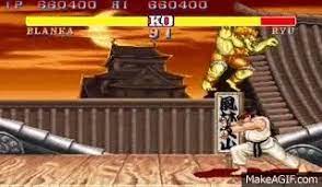 Olá pessoal resolvi fazer uma versão mais atualizada do blanka usando como base um sprite (frame) do blanka clássico provindo do jogo street fighter ii. Street Fighter Ii Blanka All Perfect 2 2 On Make A Gif