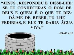 Resultado de imagem para se conheceras o dom gratuito de Deus