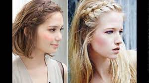 Hairstyles With Braids In Front Easy Front Braid Hairstyle Youtube Within Hairstyles With Hair Styles Front Braids Hairstyle