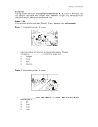 Bahan ini mengandungi 19 set latihan tatabahasa untuk pelajar. Soalan Upsr Bahasa Melayu Persoalan W