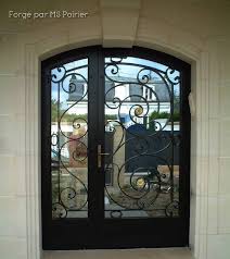 Porte D Entree En Fer Forge Style Louis Xvi Porte Fer Forge Exterieur Porte Fer Forge Portes En Bois Modernes