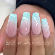 Get the salon look without the time, damage, or commitment! Black File Nails On Instagram Pink And Blue Ombre By Domblackfilenails See Us Blackfile Pink Ombre Nails Blue Ombre Nails Ombre Acrylic Nails