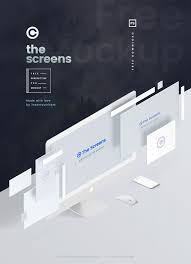 Download The Screens Free Perspective Psd Mockup Template On Behance