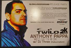 Anthony Pappa DJ Twilo NYC GU release party flyer