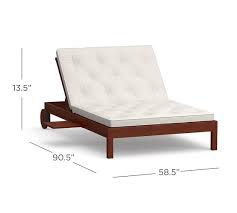 Whether you prefer to work on your tan while basking in the sun or cuddle up at night around an outdoor fire pit, these designs are for you. Chatham Double Outdoor Chaise Lounge Honey Pottery Barn